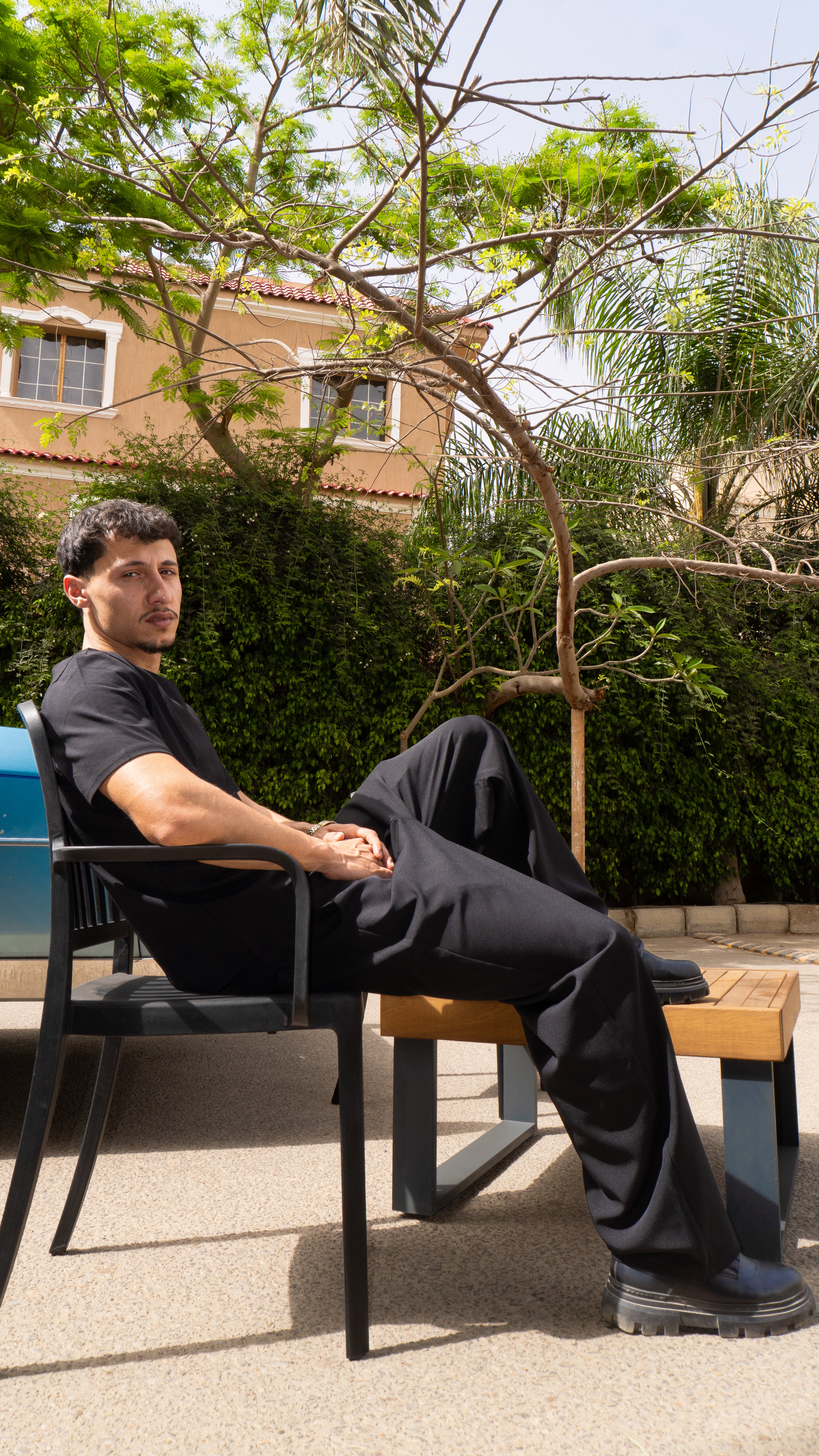 Men Black Tailored Pants