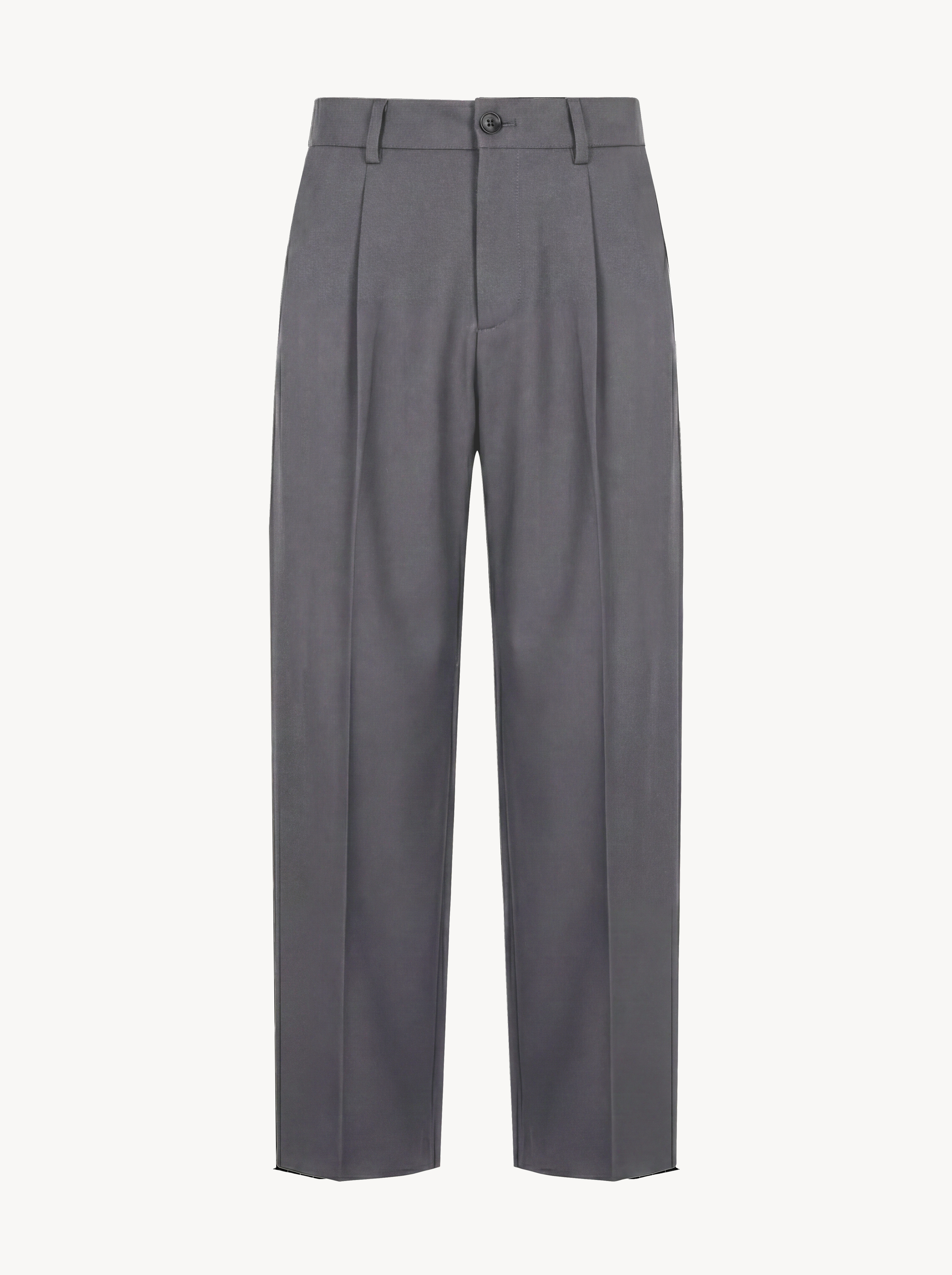 Men Grey Tailored Pants