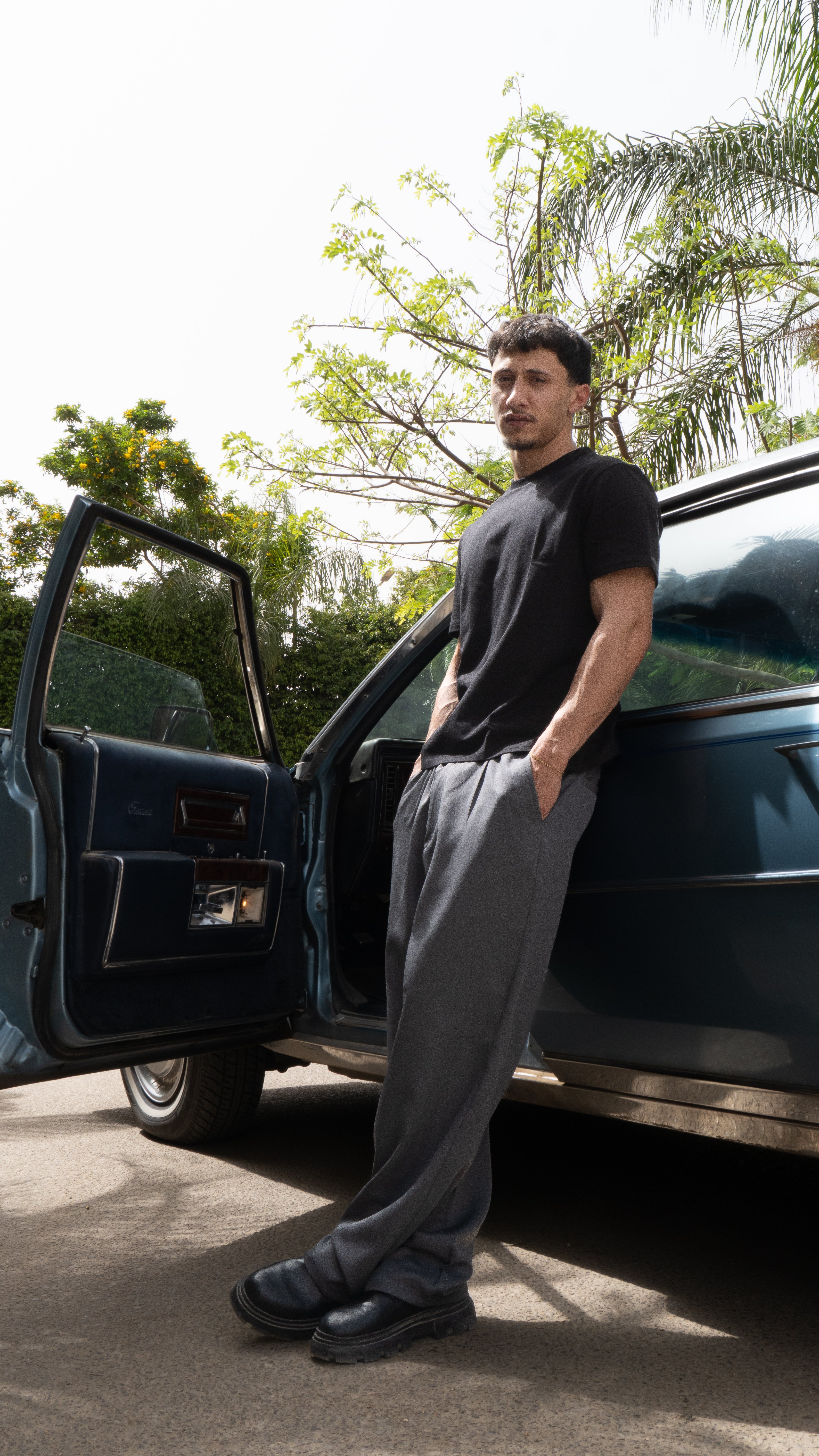 Men Grey Tailored Pants