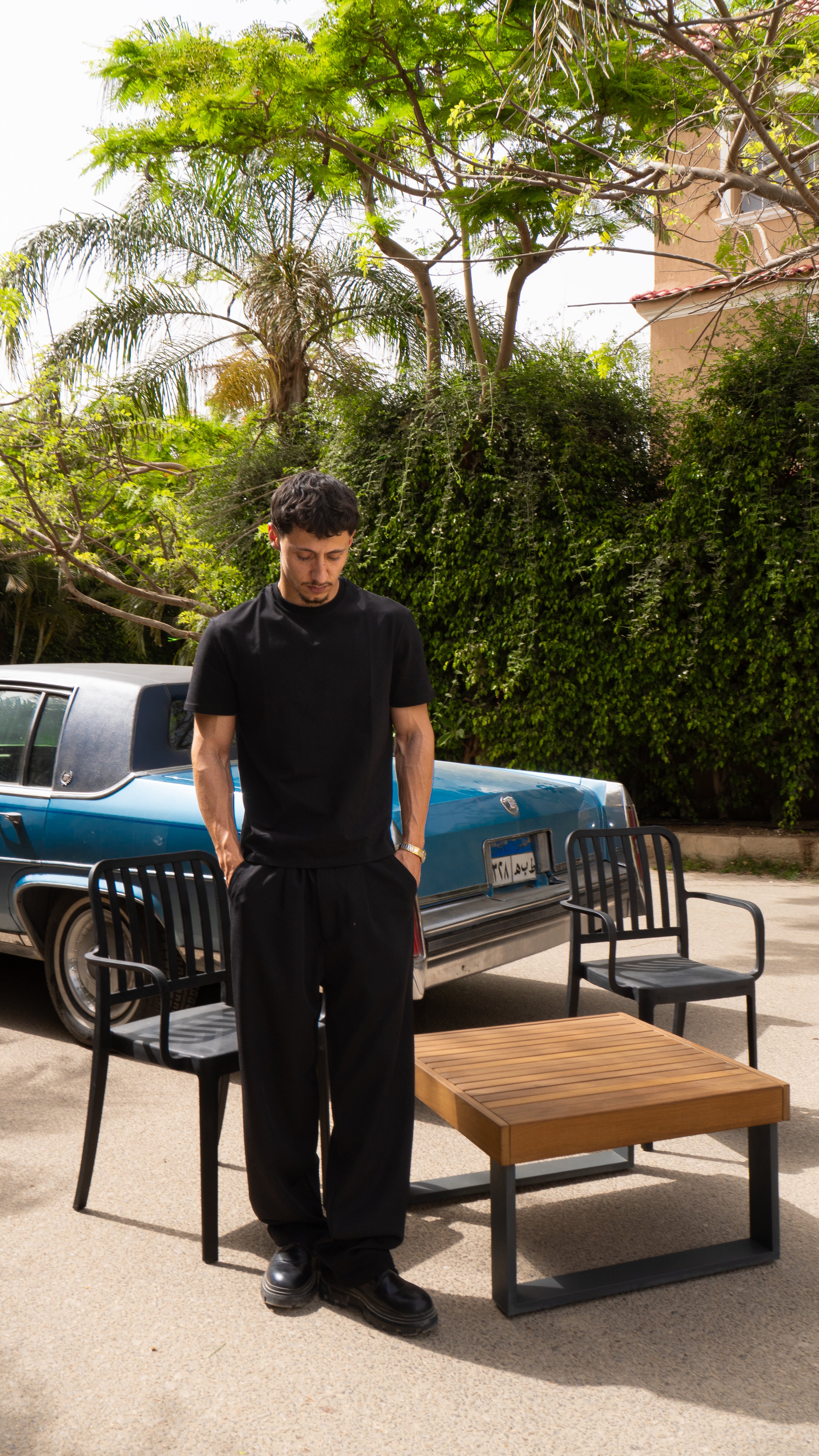 Men Black Tailored Pants