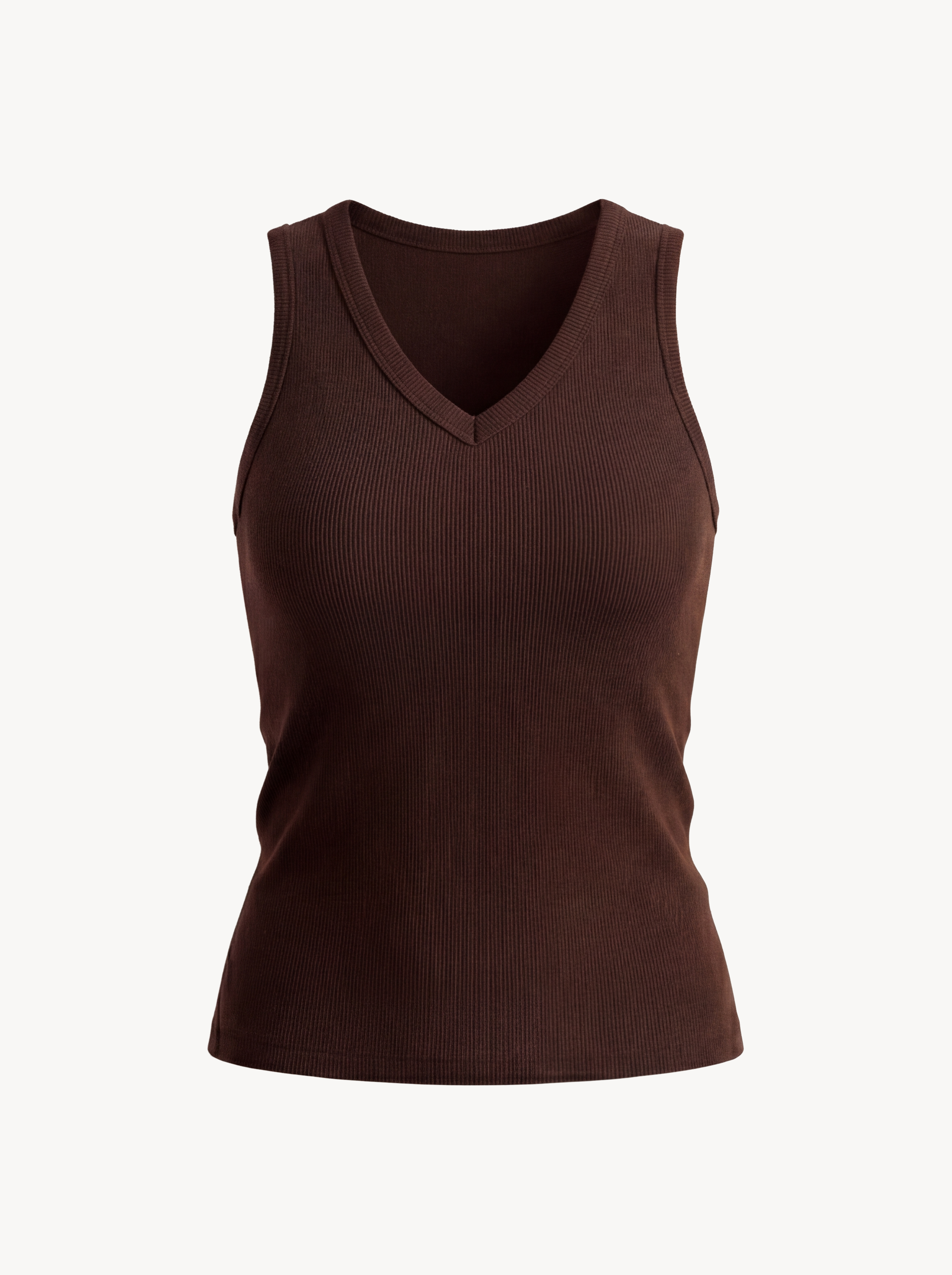 V-Neck Brown Top