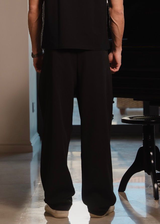 Men Black Tailored Pants