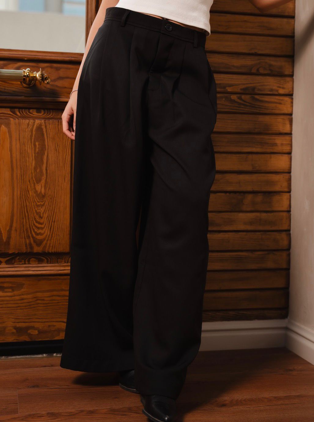 Women Black Tailored Pants
